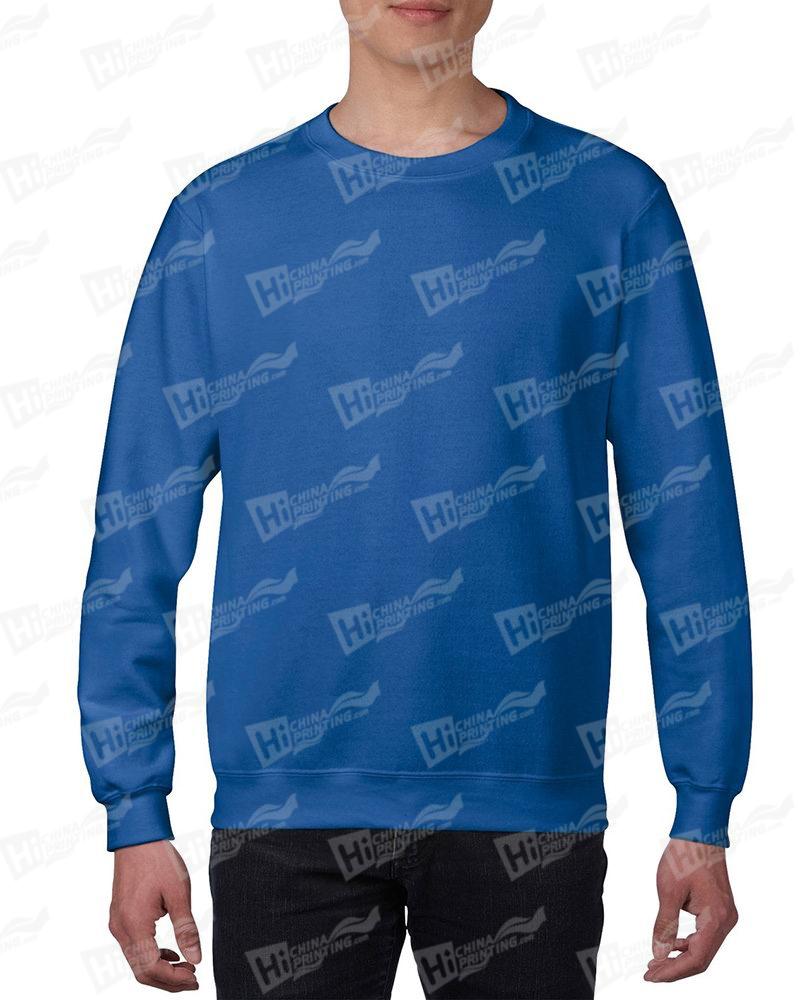 Gildan Mens Sweatshirt For DIY-Blue One